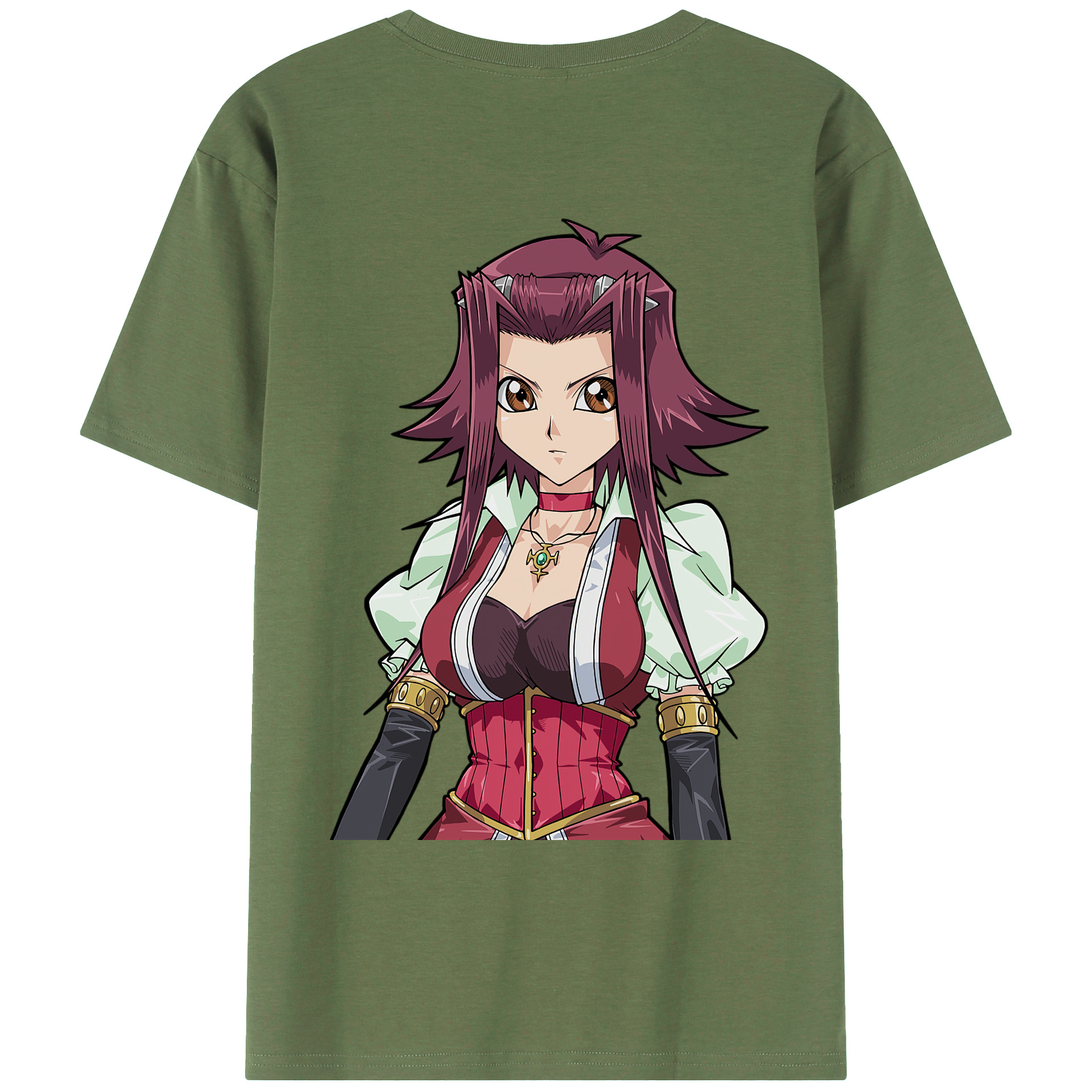 （画像用） 遊☆戯☆王 Yu-Gi-Oh! 綿100％ メンズ半袖Tシャツ（バックプリント） 通気性